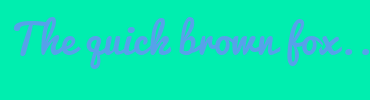 Image with Font Color 56A2EA and Background Color 00EEAF